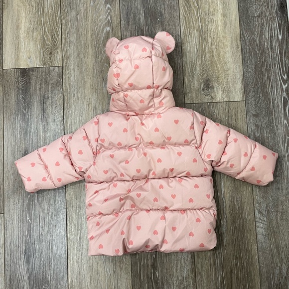 Old Navy Pink Baby Puffer Jacket 6-12 Months - Picture 7 of 8